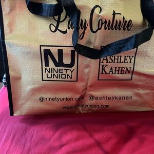 Ninety Union Gold Lady Couture Tote Special Edition NWOT 12x15